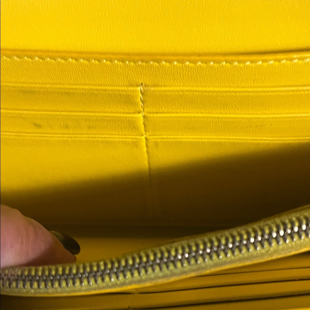 Luxury Celine Long Taupe Leather Wallet - Picture 6 of 16